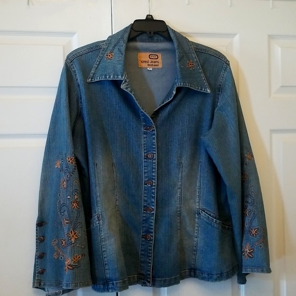 Crest Jean's denim jacket size 18 and skirt size 24